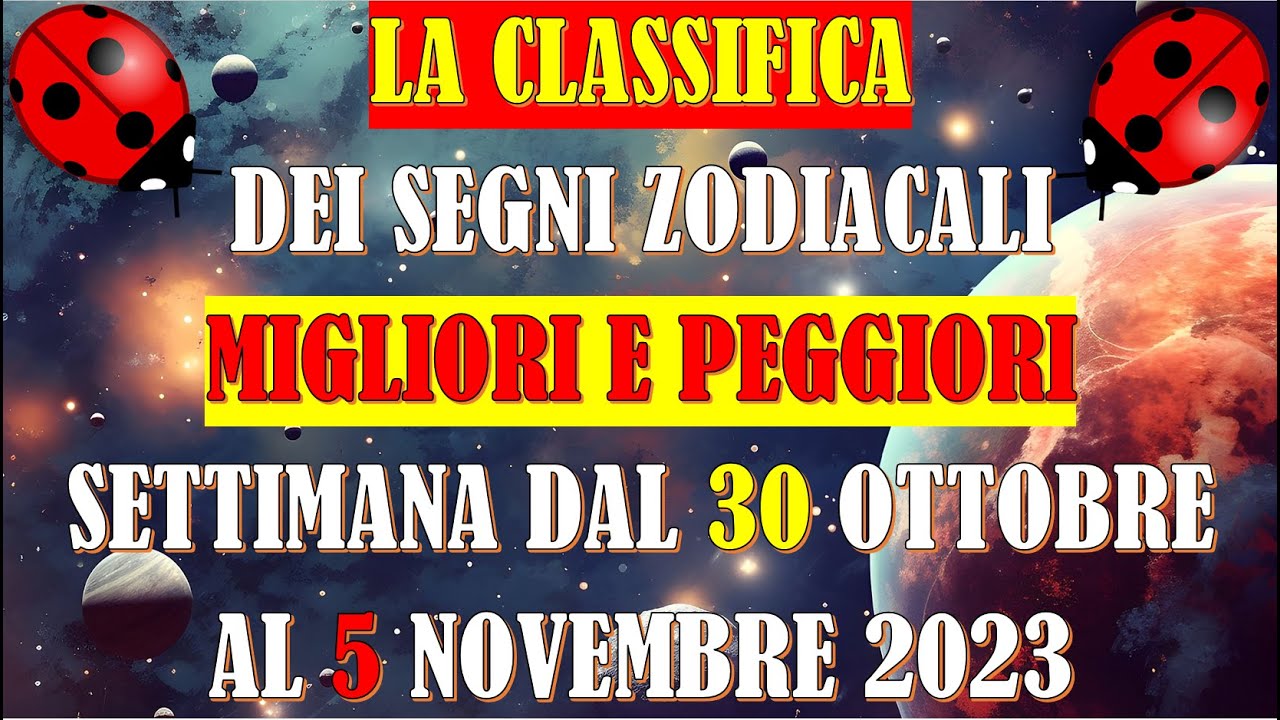classifica segni zodiacali della settimana