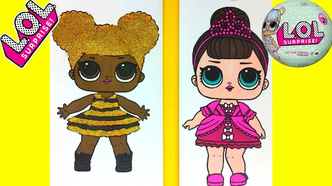 Lol Doll Coloring Pages Queen Bee - Super Kins Author