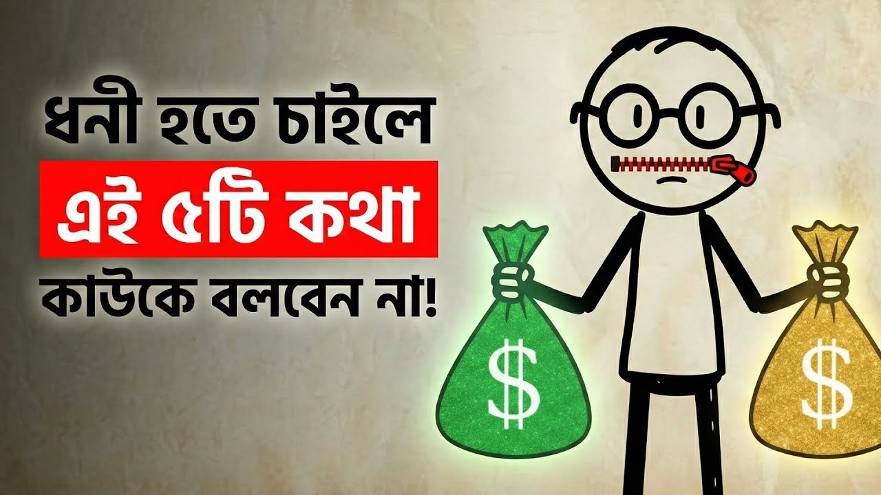 ধনী হতে চাইলে এই ৫টি কথা পেটে রাখুন! 🤐 5 Things to Keep Secret