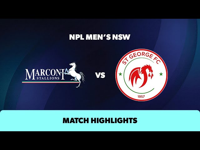 NPL Men's NSW Round 12 Highlights – Marconi v St George FC