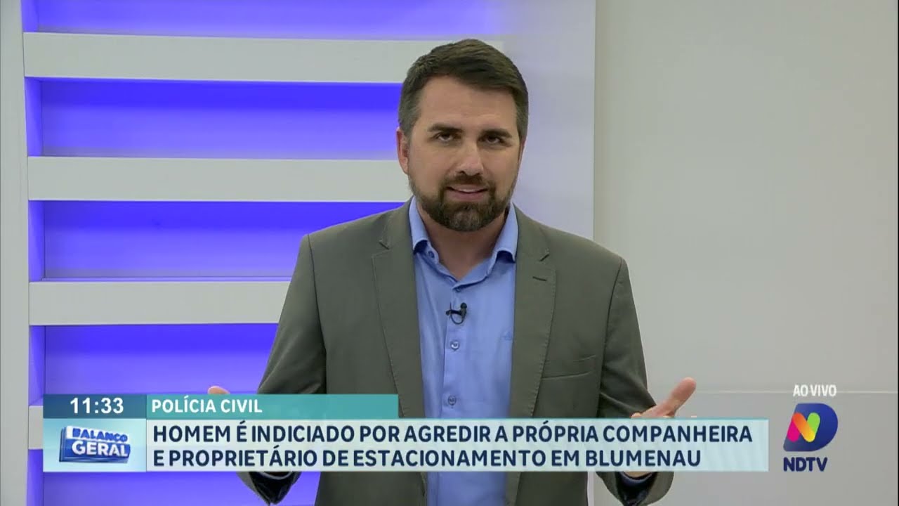 Blumenau: Homem é indiciado por agredir a própria companheira e proprietário de estacionamento