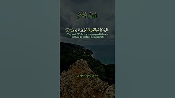أرح قلبك🤍وسمعك🎧قالوا بشرناك بالحق فلا تكن من القانطين/بصوت القارئ هزاع البلوشي/سورة الحجر