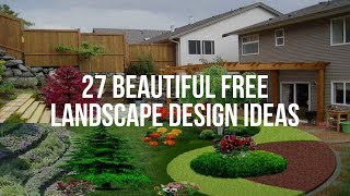 🔴 27 Beautiful FREE LANDSCAPE DESIGN Ideas