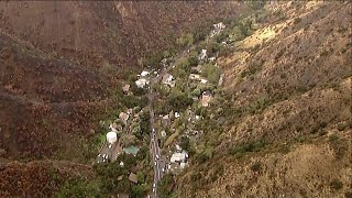 Mudslide seen in rain soaked S. Calif. burn area