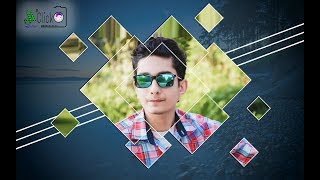 Photoshop tutorial | How to create photo frame in Photoshop with PS FILE (Frame 3) screenshot 4