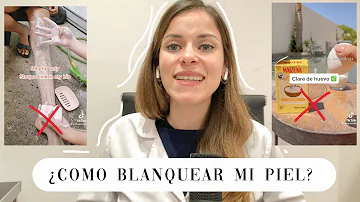 ¿Qué blanquea la piel?