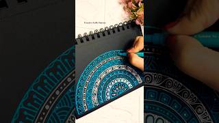 Draw a simple mandala with me ˚˖𓍢🌷✧˚.🎀#mandalaartforbeginners #drawing #art #artist #shorts