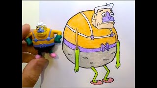 How To Draw Mermaid Man From Spongebobdrawing For Kids