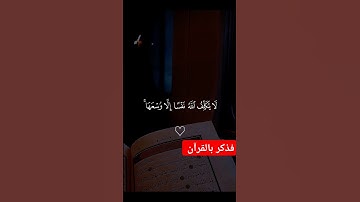 لا يكلف الله نفسا إلا وسعها #قران_كريم #قرآن #القرآن_الكريم #اكسبلور #المصحف #تلاوة