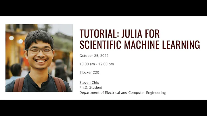 TAMIDS SciML Lab Tutorial: Julia for Scientific Ma...