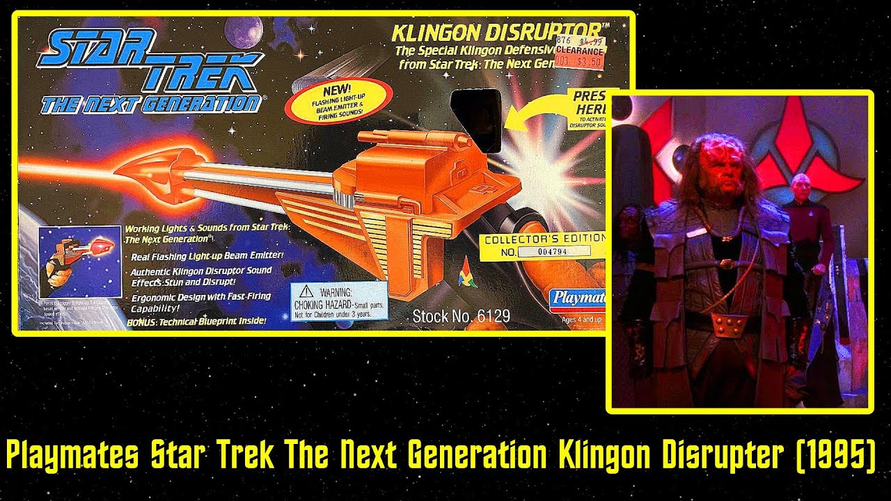 Playmates Star Trek The Next Generation Klingon Disrupter (1995
