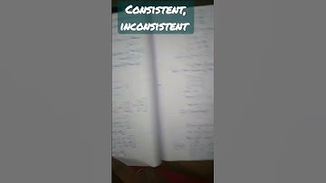 matrix consistent and inconsistent topic with example👍👍👍