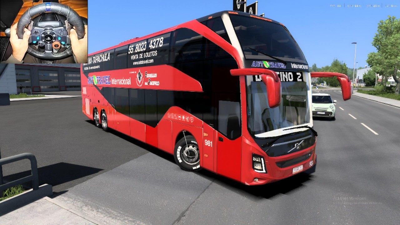 Realistic Bus Driving Through Tight Roads of Southern Greece | Bus Simulator | Logitech G29 Setup