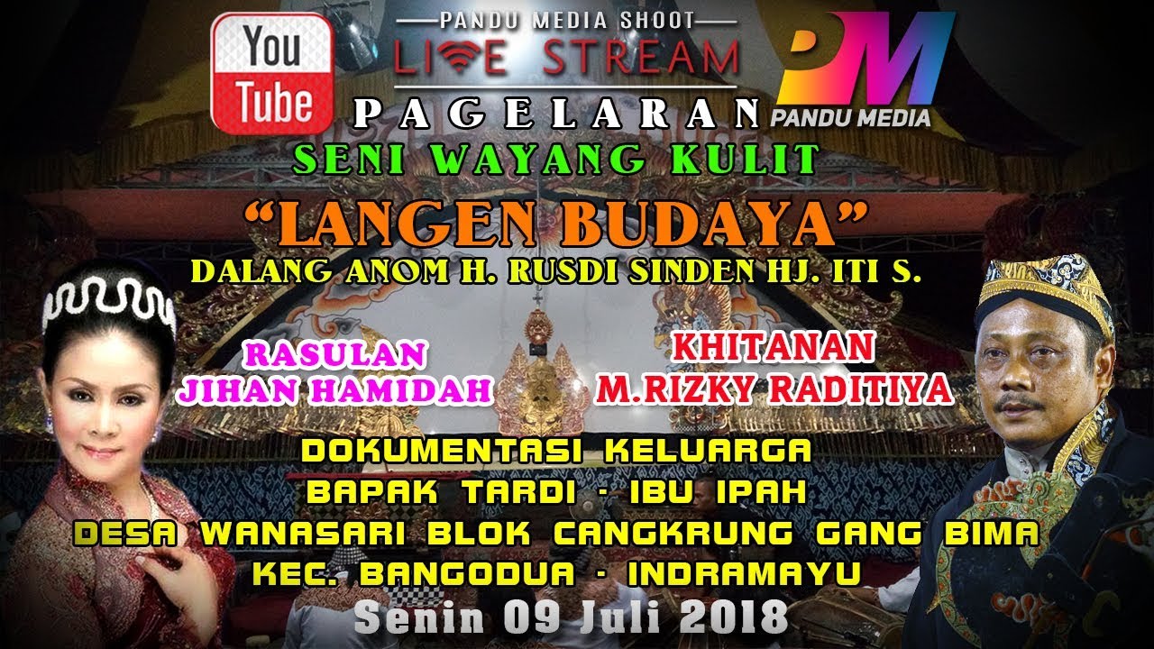 LIVE PAGELARAN WAYANG KULIT LANGEN BUDAYA DESA WANASARI BLOK CANGKRUNG