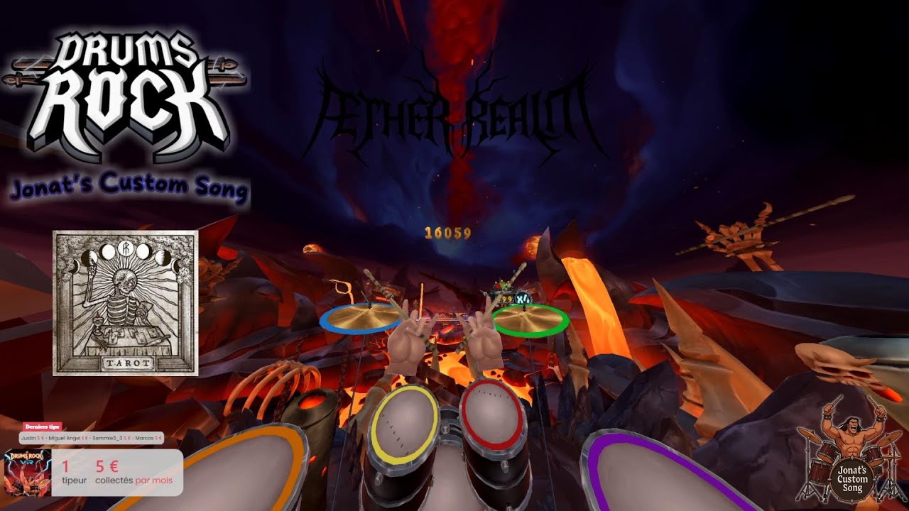 Æther Realm – The Sun, The Moon, The Star | EPIC MELODIC DEATH METAL 🥁🌙🔥 (Drums Rock VR)