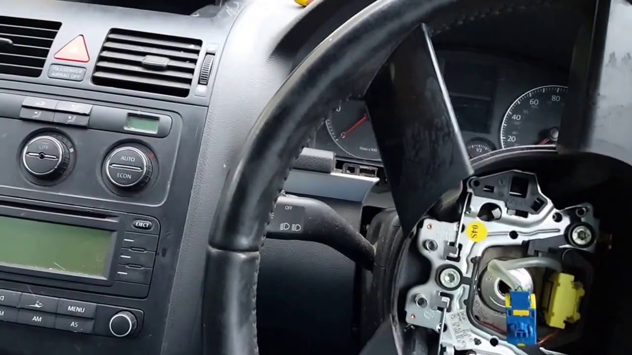 Vw airbag removal - YouTube