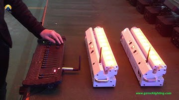 Rechargeable battery powered & wireless DMX led washer light 9*15W RGBAW 5in1 color