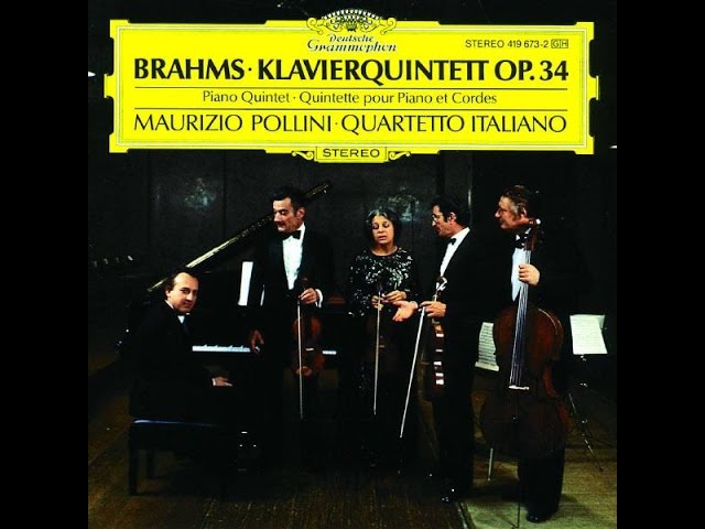 Brahms - Quintette avec piano: Finale : M.Pollini / Quartetto Italiano