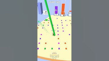 Bridge Race 3D game in MAX LEVEL ( Level -142 ) #shorts #gaming #bridgerace #maxlevel