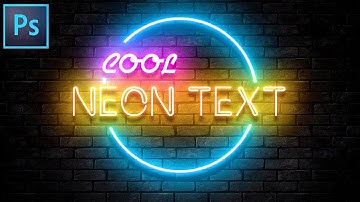 Glowing Neon Effect 2020 | Photoshop Text Tutorial