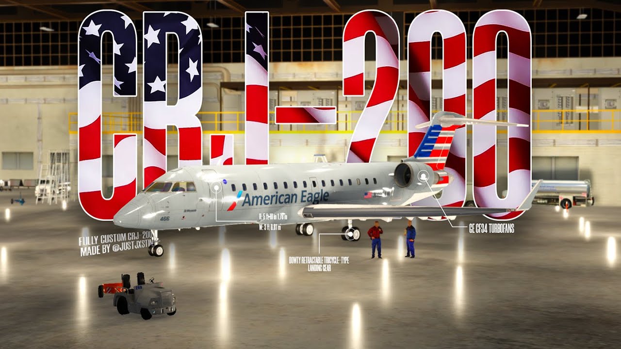 American Airlines Virtual Custom CRJ200 Inaugural YouTube