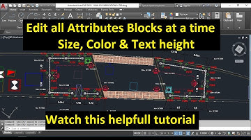 How to edit all Attributes blocks at a time Size, Color & Text height