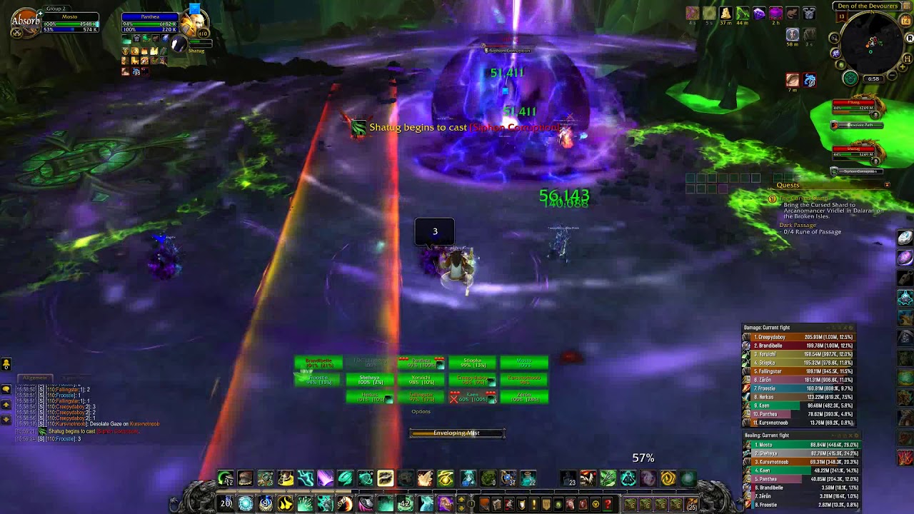 WoW Fist - Mistweaver Heal Monk Antorus, the Burning Throne Argus Raid ...