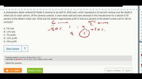 Mixtures 15- 100946- A photography dealer ordered 60 Model x cameras... PS07555