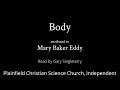 Body attributed to mary baker eddy  read by gary singleterry