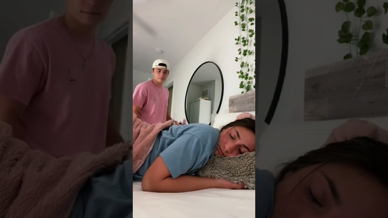 Pretending To Be Asleep When My Boyfriend Comes In See His Reaction Shorts