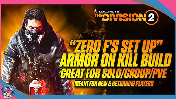 ARMOR ON KILL SOLO GROUP PVE BUILD! | THE DIVISION 2 | RUN AND GUN | DAMAGE AND ARMOR!!