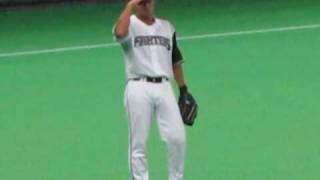 20100306日本ハム鉄壁の守備陣構え＠札ド