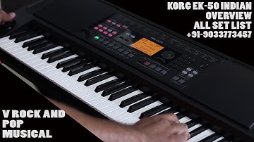 KORG EK50 IN DEPTH ALL TONES (SET-LIST) OVERVIEW