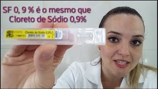 O que é SF 0,9%? - Cálculo de Medicação - Aula 06