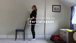 Home Exercise: Partial squat