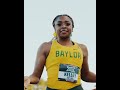 Baylor Track &amp; Field: Tiriah Kelley takes 2nd in the 100m, Oyibu finishes 7th!