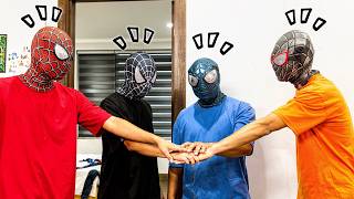 TEAM SPIDER-MAN Tries to Clean the House Without Using Powers!