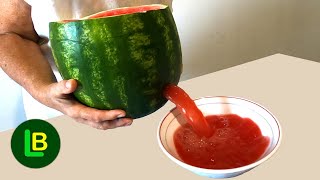 Evo kako napraviti sok od lubenice. Žao mi je što ovo nisam ranije znao