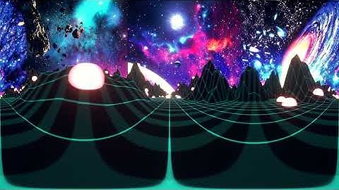 Retro 80,s Landscape 360° VR [CINEMA 4D + OCTANE ]