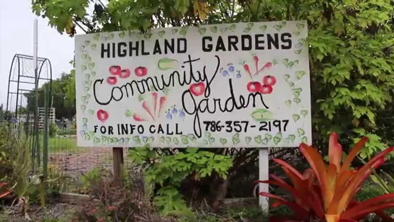 Highland Gardens Community Garden, Hollywood Florida YouTube