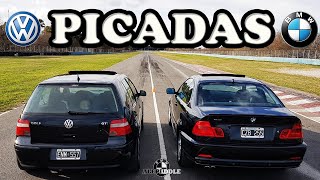 BMW E46 328CI vs VW GOLF GTI MK4 PICADAS