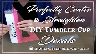 How to Make DIY Vinyl Decals for Tumblers - Semigloss Design