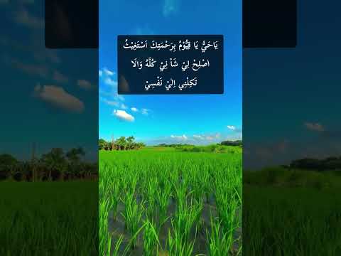 ي ا ح ي ي ا ق ي وم ب ر ح م ت ك أ س ت غ يث