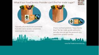 Fair Trade College & University's Purchasing Policy Webinar   October Attempt