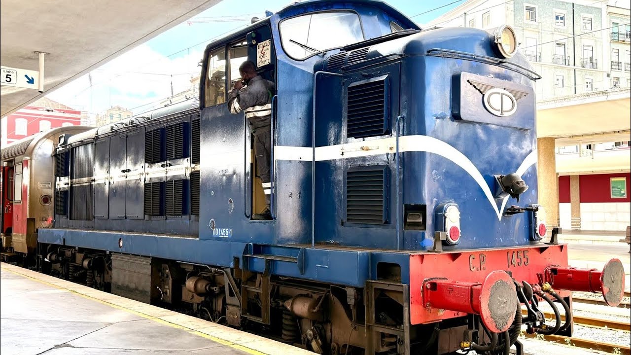 Trains at Lisbon  Santa Apolónia Station 