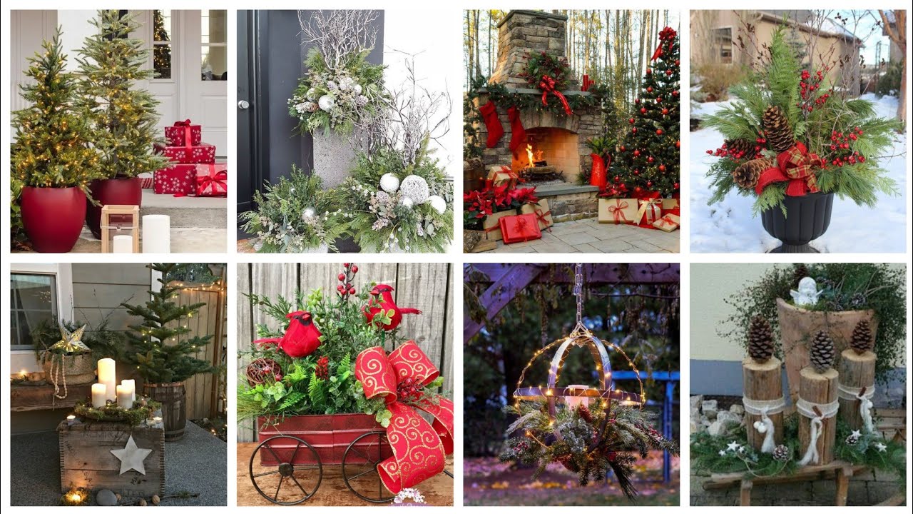 100 Christmas Planter Ideas outdoor Planter front Yard Planters 100-christmas-planter-ideas-outdoor-planter-front-yard-planters