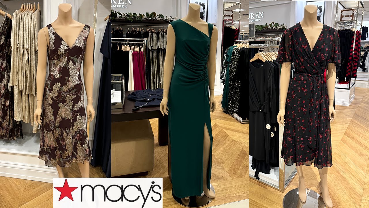 MACY'S NEW RALPH LAUREN COLLECTION  FEMININE DRESSES & MORE