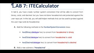 Convert Hexadecimal to Binary/Decimal/Octal using Java - Part 1