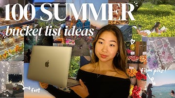 100 *actually fun* SUMMER BUCKET LIST IDEAS 2024 | gabrielle teo