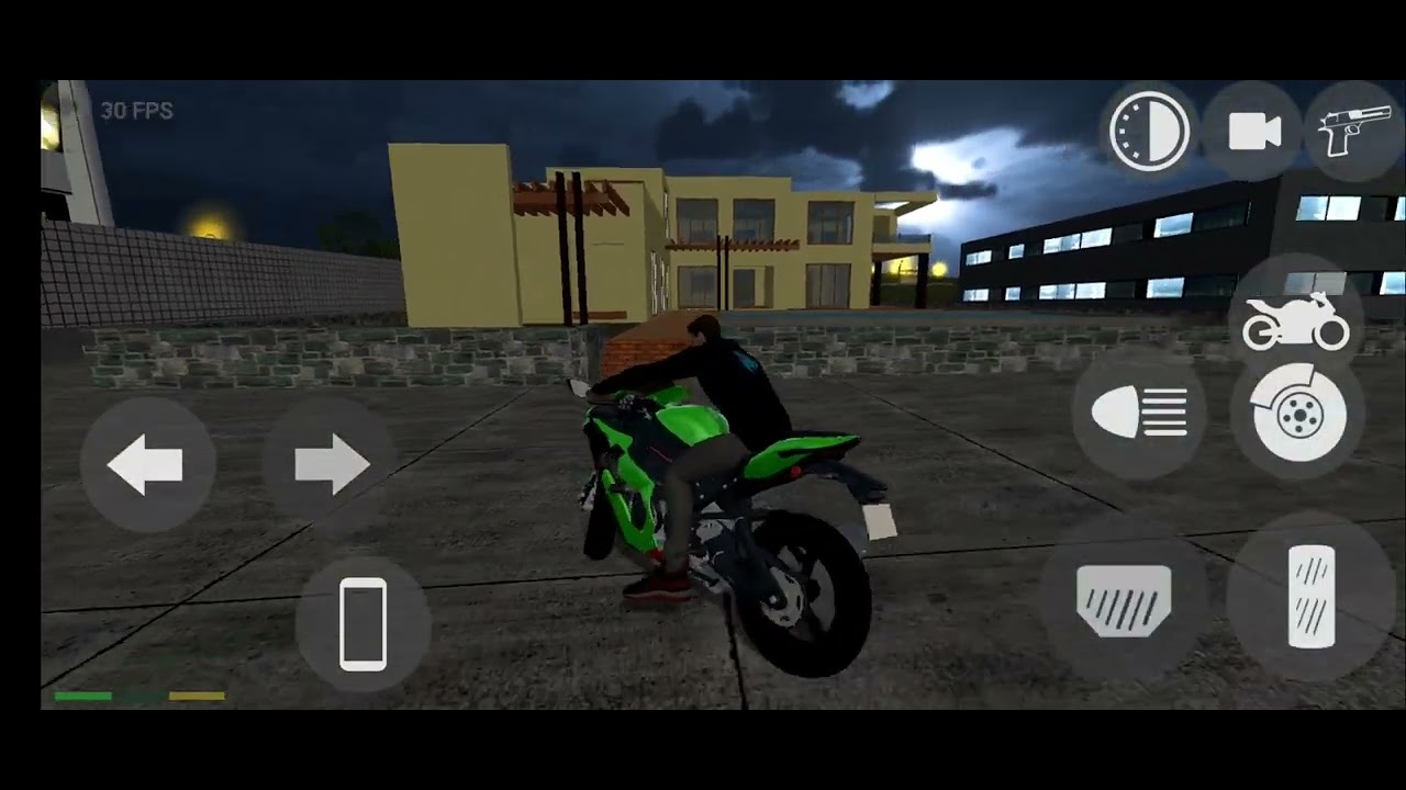 Indian bikes driving 3D tobe night and rain drops gaming video takif the mobile gamer 